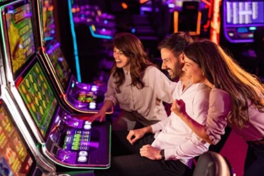 Live dealer at superplay blackjack table with multi-camera broadcast setup